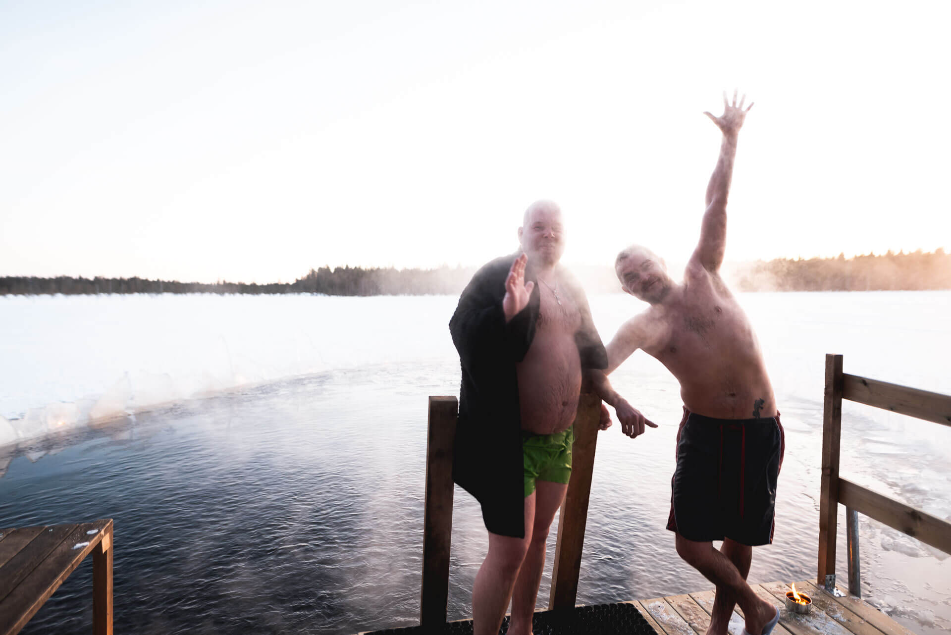 Best of Lapland Sauna, Ice Swimming, Dinner & Northern Lights